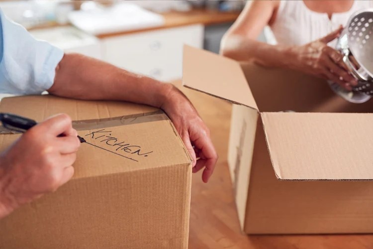 The unpack and set-up service at work